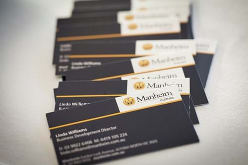 Commercial Photography | Melbourne Photography | Close up of business cards