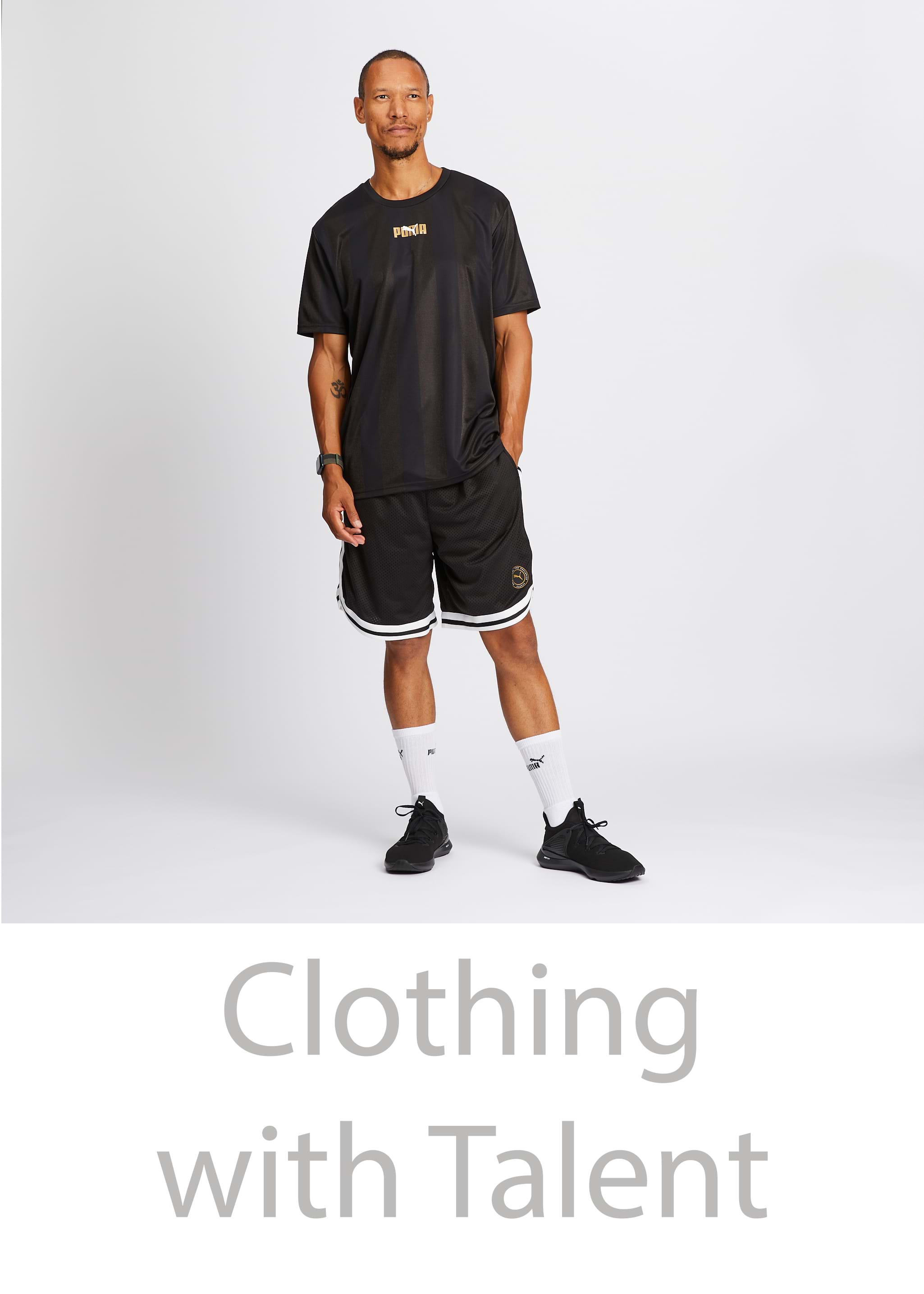 Product photography clothing with model