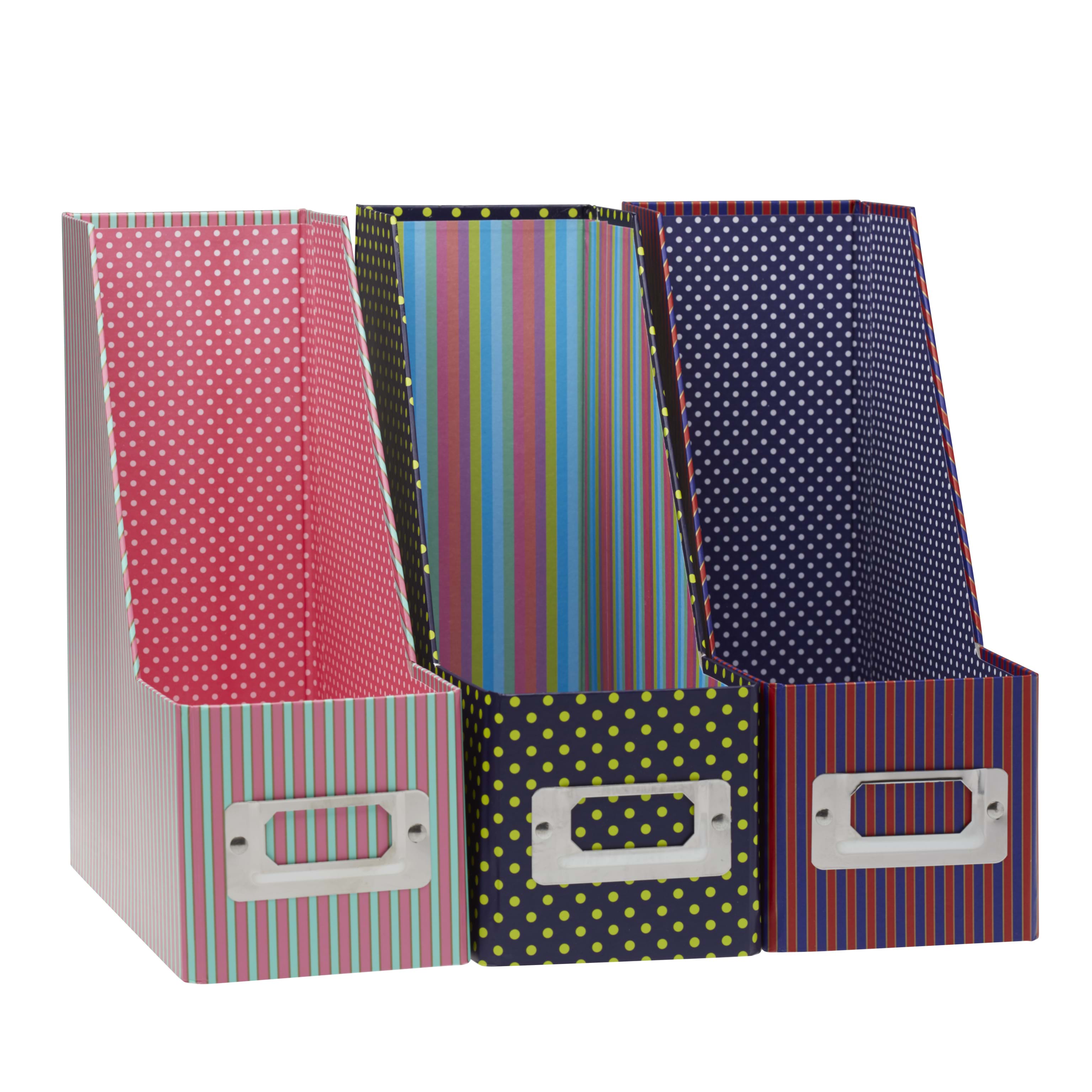 Product Homewares Photography | Melbourne Photography | Set of patterned stationary folder holders on white background